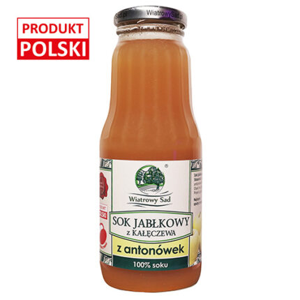 Sok jabłkowy z antonówki (kwaśny)