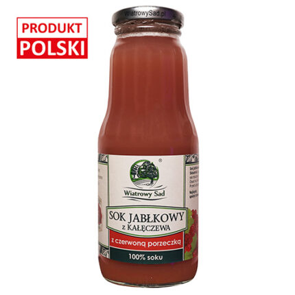 Sok jabłkowy z czerwoną porzeczką